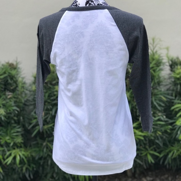 VANS T-shirt Long Sleeve Cali Grew Raglan White W - Picture 2 of 6